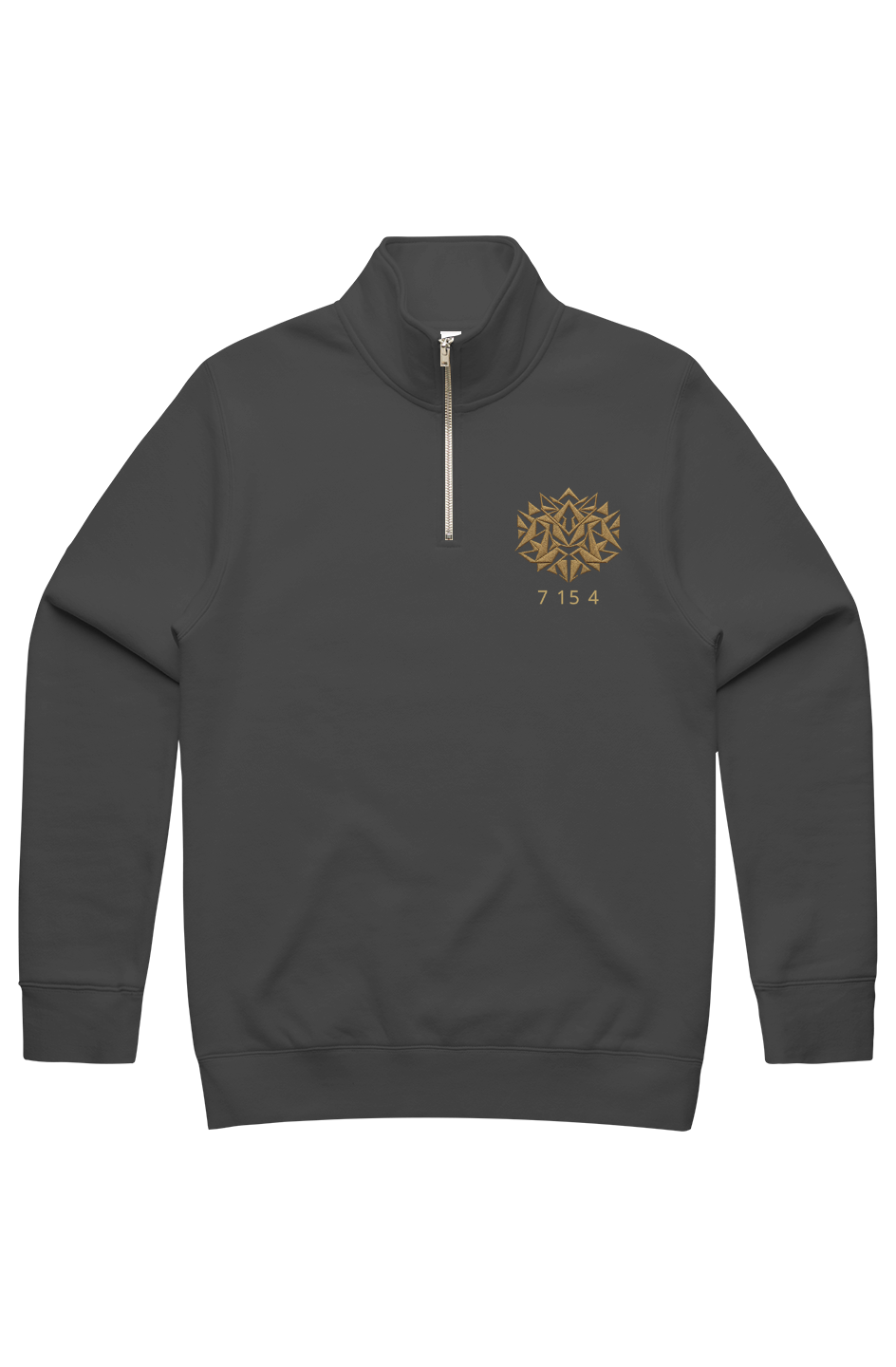 MENS STENCIL HALF ZIP