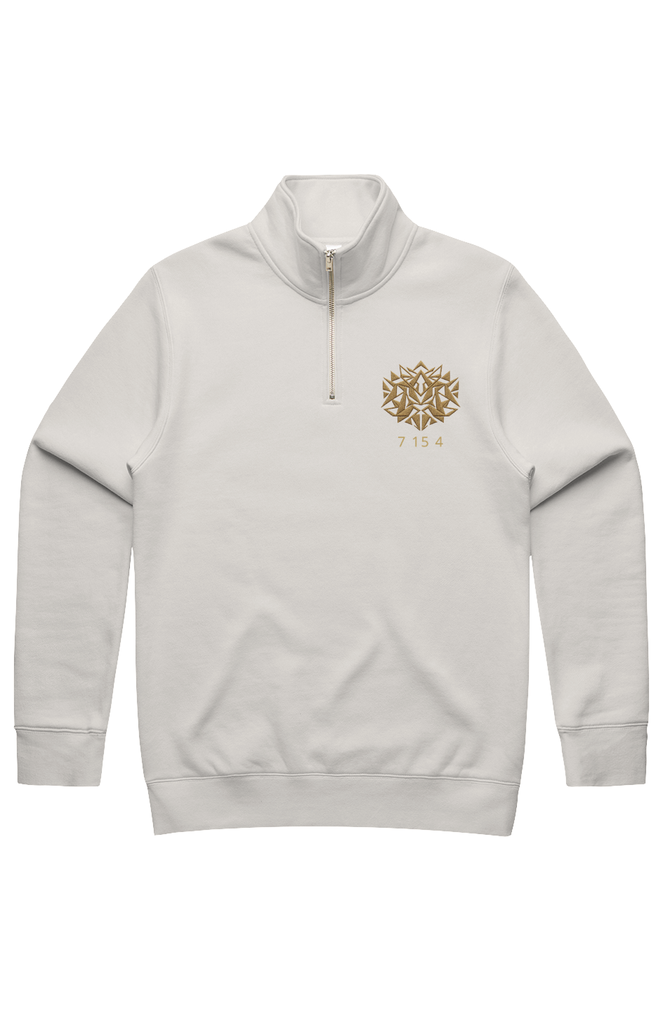 MENS STENCIL HALF ZIP