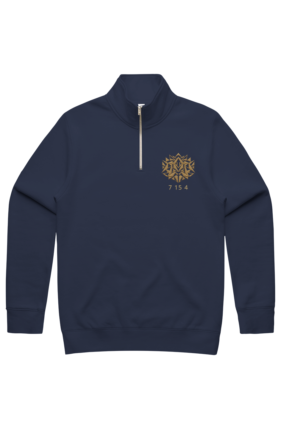 MENS STENCIL HALF ZIP